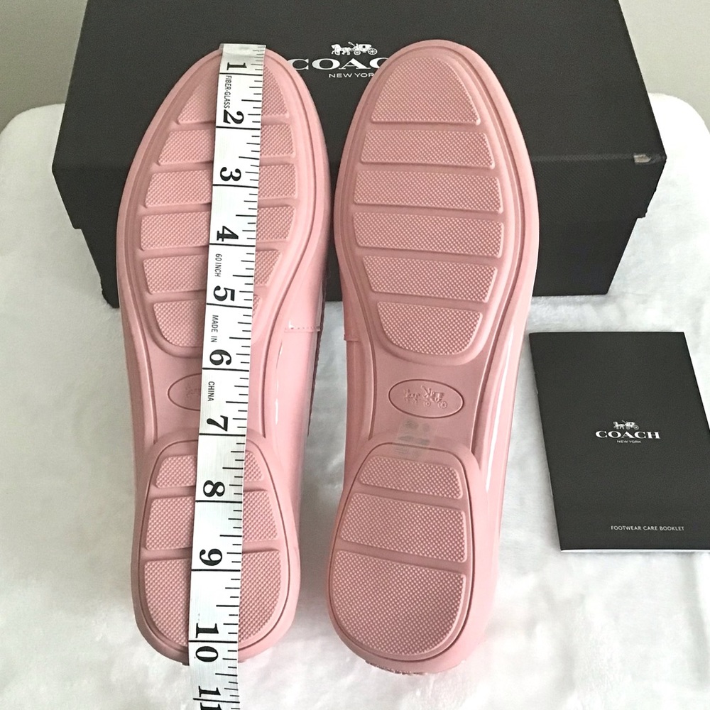 RARE COACH Pink Patent Leather Loafers Shoes New In Box - Picture 7 of 11